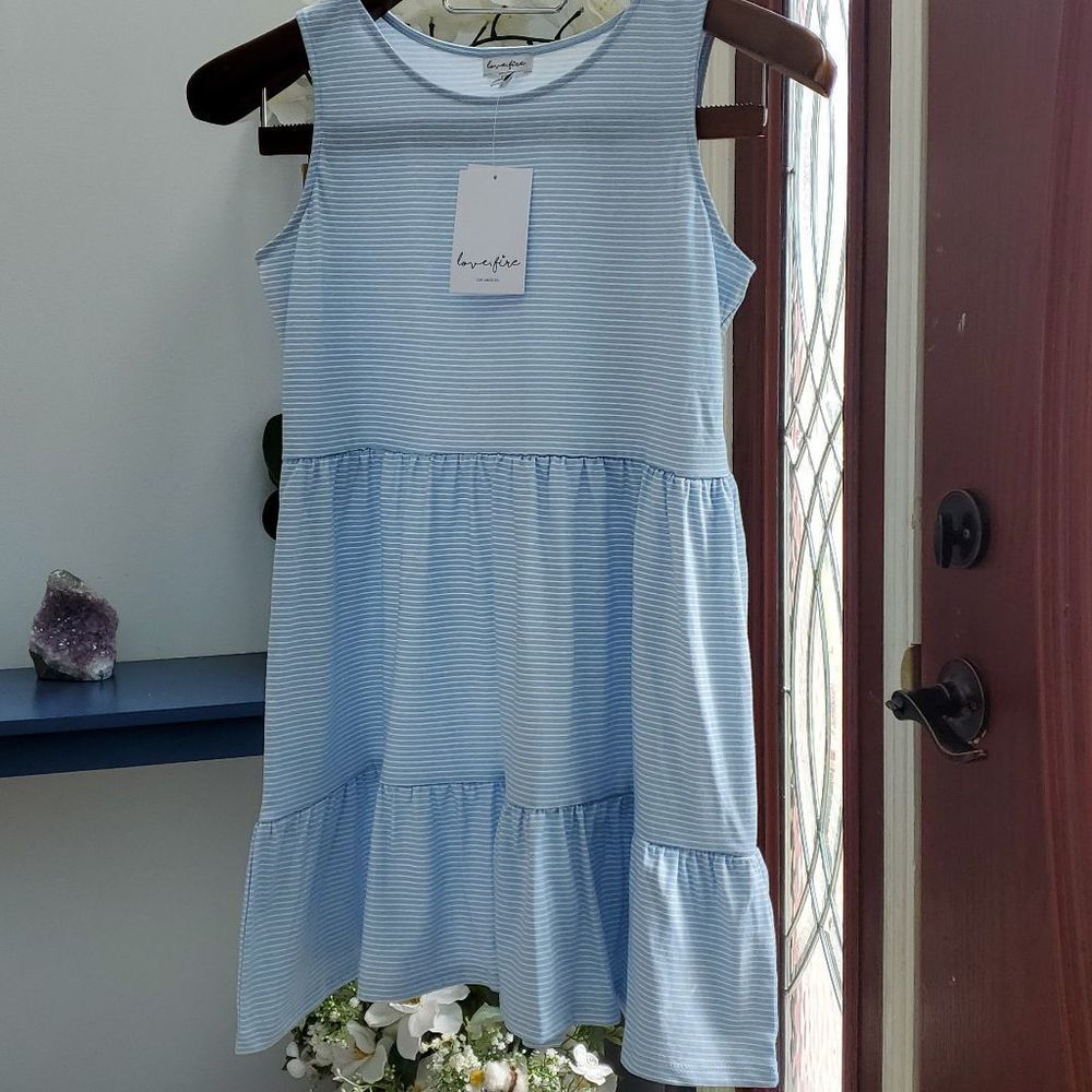 Girl Tiered tank dress | love, fire